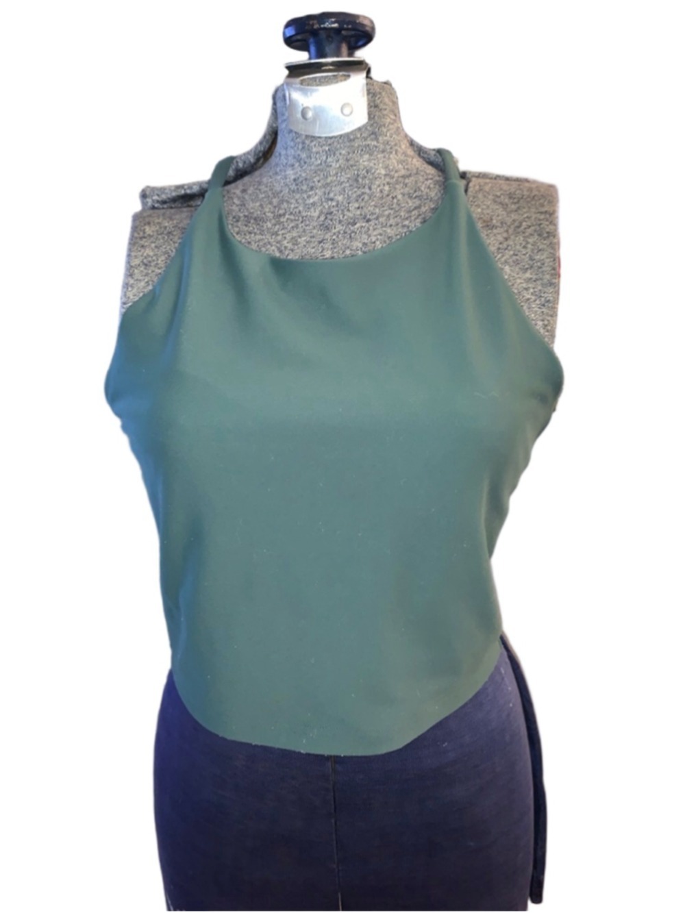 Women's Old Navy Active Green Powersoft Light Support Sports Bra tank top L